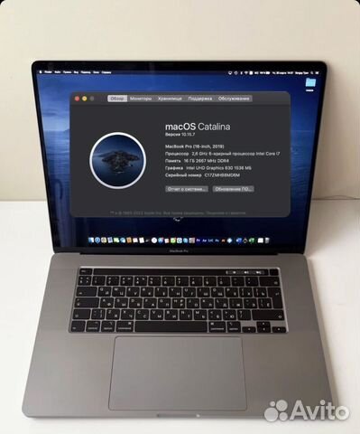 Apple MacBook Pro 16 2019 объявление продам