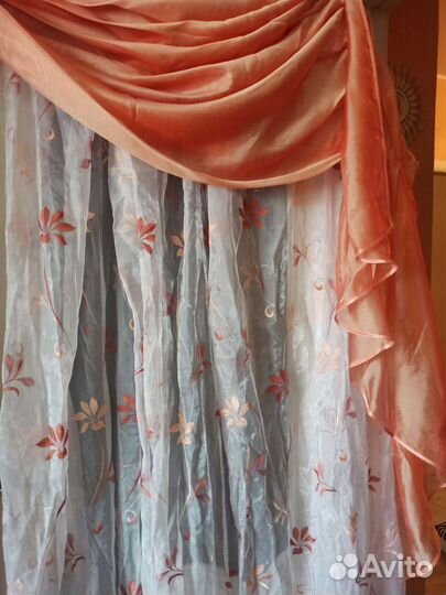 Шторы с ламбрекеном бу