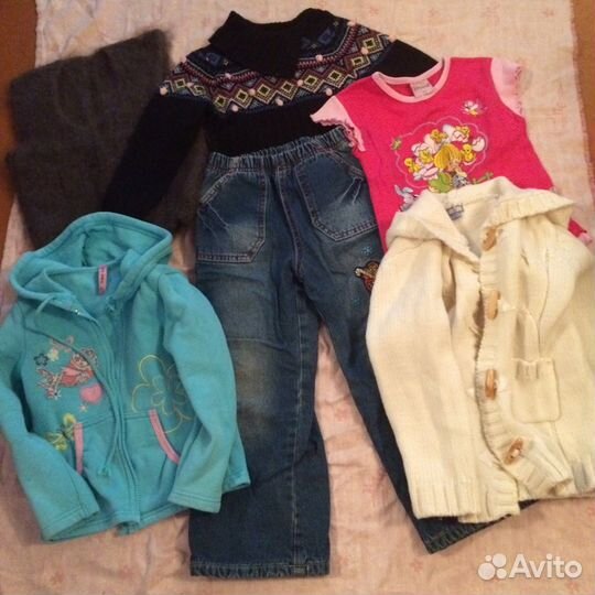 Вещи пакетом на девочку 3-4 лет