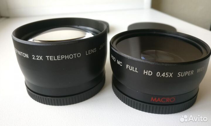 Объективы конвертеры KF Concept M58 2.2x 0.45x