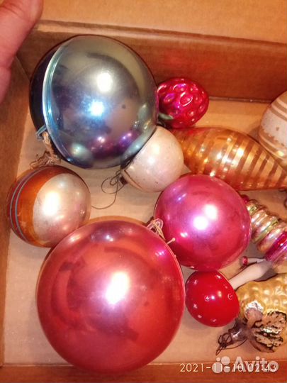 Ёлочные игрушки старина винтаж СССР