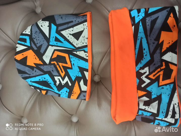 Комплект шапка и шарф