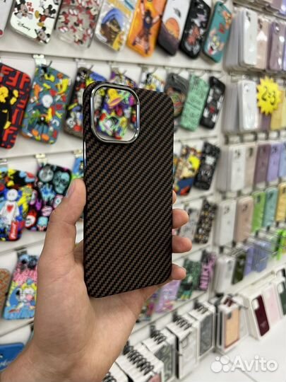 Чехол Kevlar iPhone 15 pro / 15pro max Не pitaka