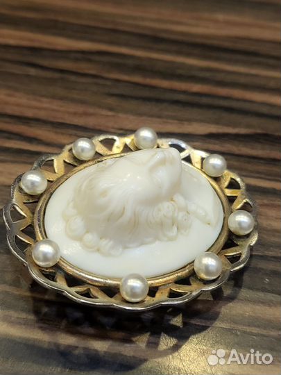 Брошь камея антикварная
