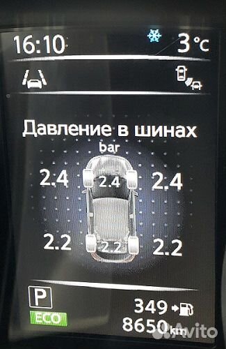 Nissan Qashqai/X-Trail tpms контр.давления в шинах
