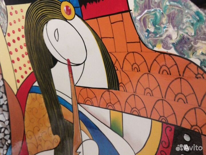 Декоративная тарелка-картина