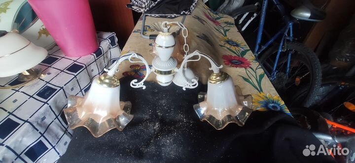 Люстра потолочная подвесная бу