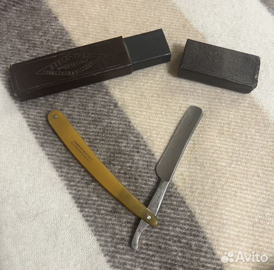 Опасная бритва biedermeier яхта в футляре