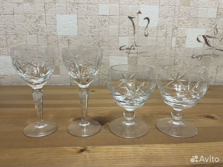 Рюмки хрустальные-ГДР