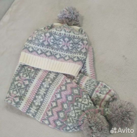 Комплект шапка, шарф