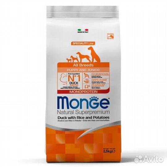 Сухой корм для собак Monoprotein Monge