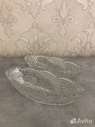 Хрустальные лодочки средние 2 шт