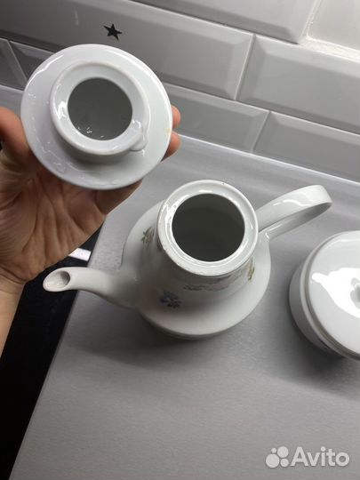 Чайник и сахарница масленица гдр