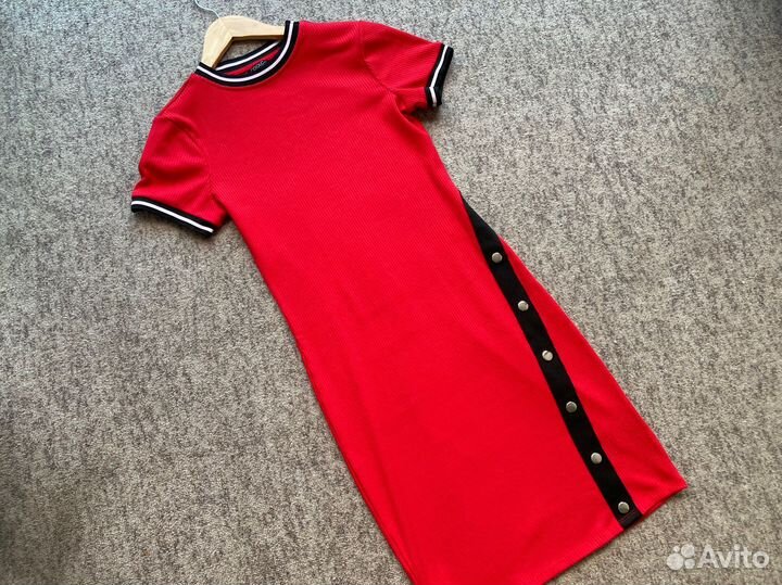 Платье- лапша красное р. 42-44 S