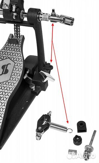 Двойная педаль для бас-барабана Stagg PPD-52