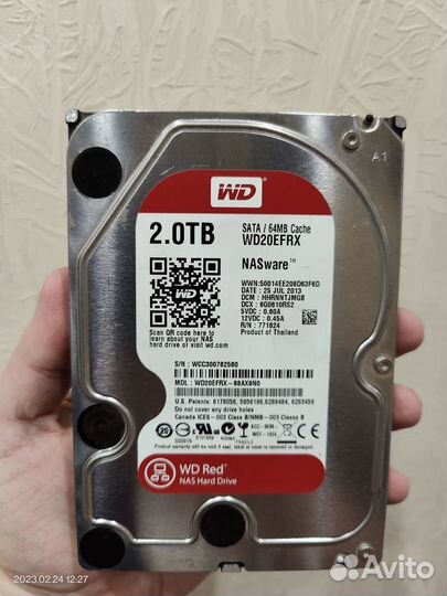 Жесткий диск Western Digital WD Red 2 тб WD20efrx