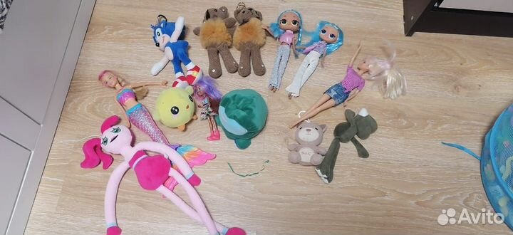 Прекрасные игрушки пакетом