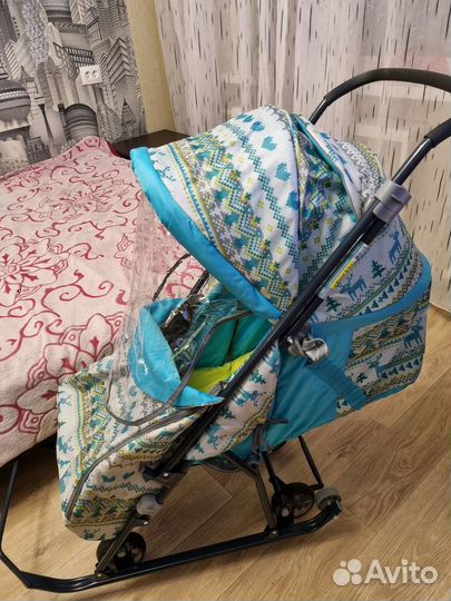 Детские санки коляска новые