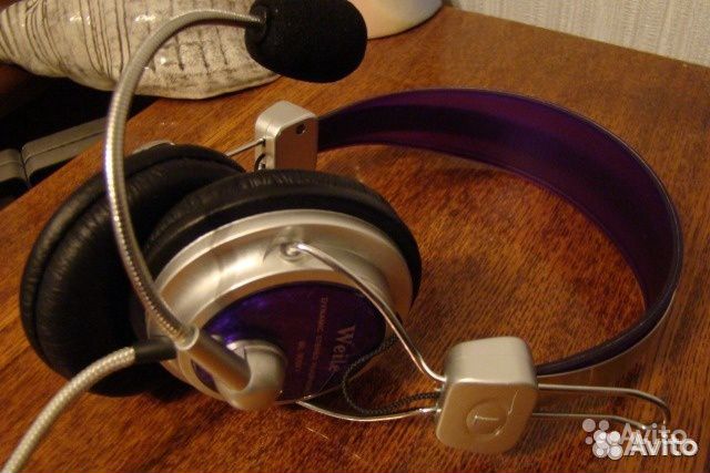 Наушники красивые с микрофоном