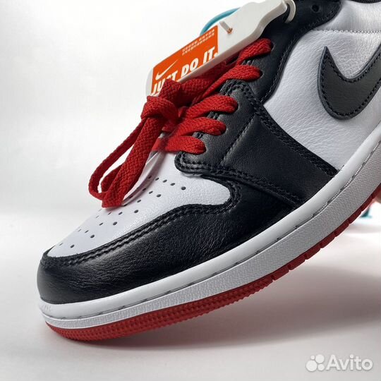 Кроссовки Jordan 1 Low OG Black Toe(Оригинал)