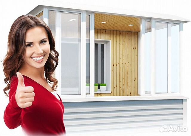 Остекление балконов и лоджий с выносом