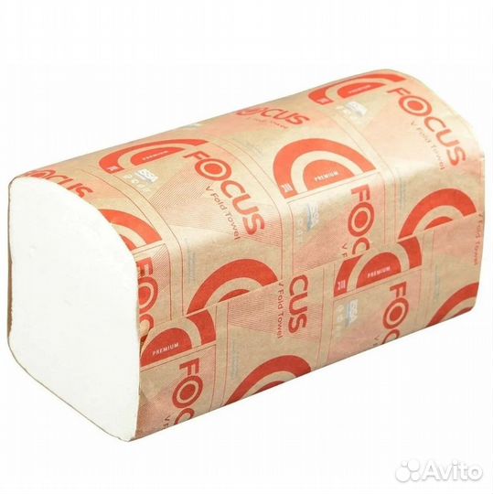 Листовые полотенца Focus Premium V-сл. 2сл. 200л