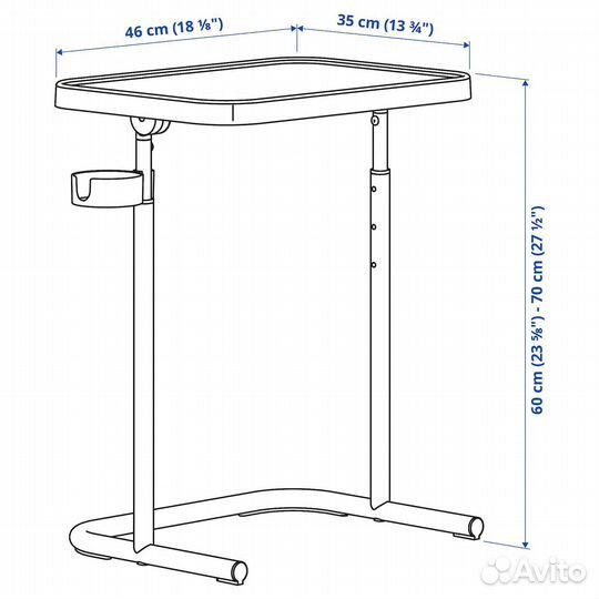 IKEA бьёркосен столик/подставка для ноутбука