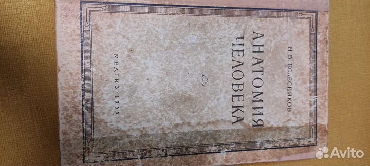 Анатомия человека Н. В. Колесников 1955