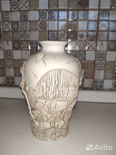 Ваза для цветов в деревенском стиле