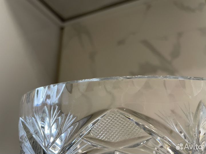 Хрустальная ваза салатник bohemia
