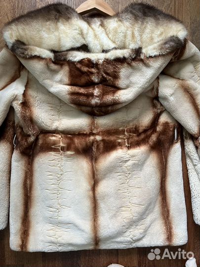 Полушубок из ласки и норки