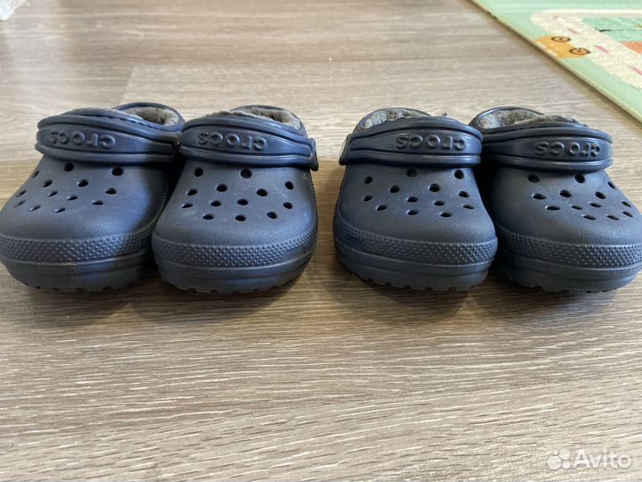 Сабо Crocs с утепленным верхом
