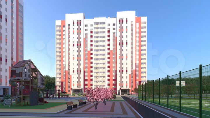 2-к. квартира, 60,8 м², 10/16 эт.