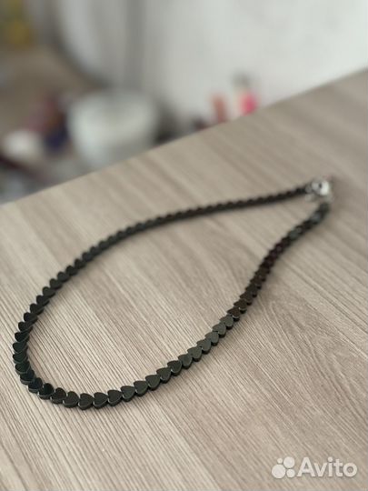 Чокер из гематита