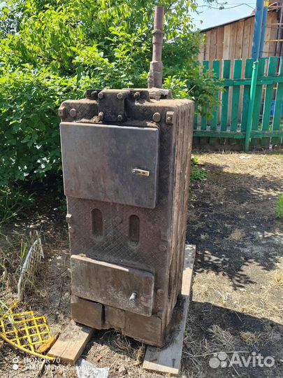 Твердотопливный котёл чугунный