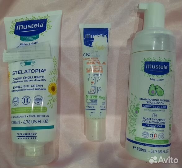 Шампунь,кремы mustela