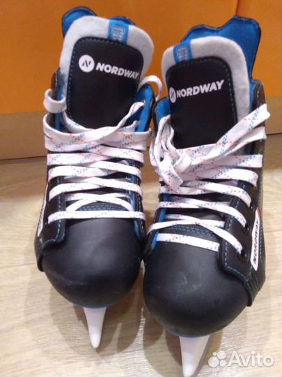 Коньки хоккейные детские раздвижные р.25-29