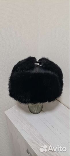 Норковая шапка мужская ушанка