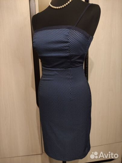 Ретро платье в горошек пинап 42 (S)