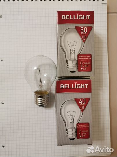 Лампочки накаливания Е27, Е14