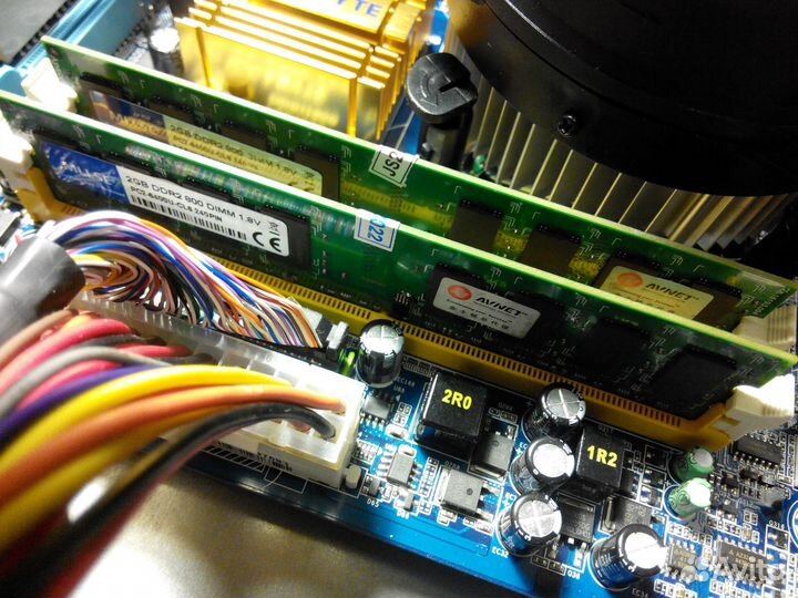 Комплект 4 ядра 4 гига (плата+проц+память+кулер)