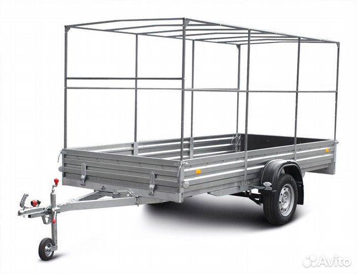 Прицеп 817702. Кузов 2.5x1.5. Высокий тент 1550 мм