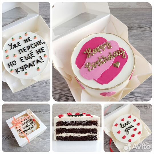 Торты, бенто торты, капкейки, трайфлы