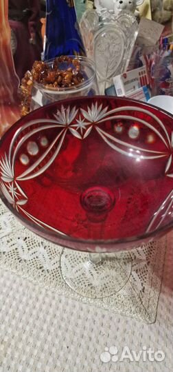 Ваза фруктовница на ножке ссср, сталинский ампир