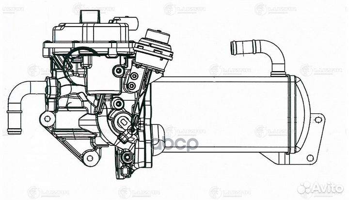 Клапан EGR VW Transporter (03) 2.0TDi (lreg 1801)