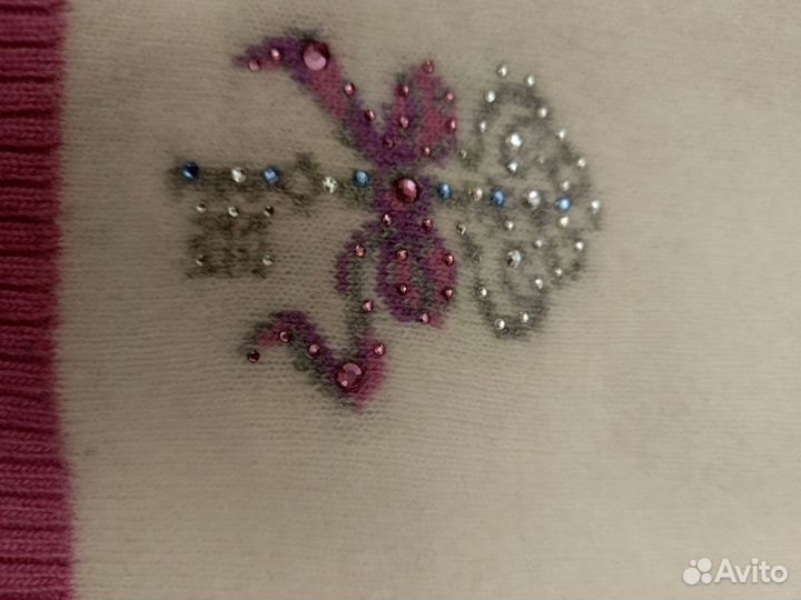 Шапка для девочки 50-52 ангора и шерсть