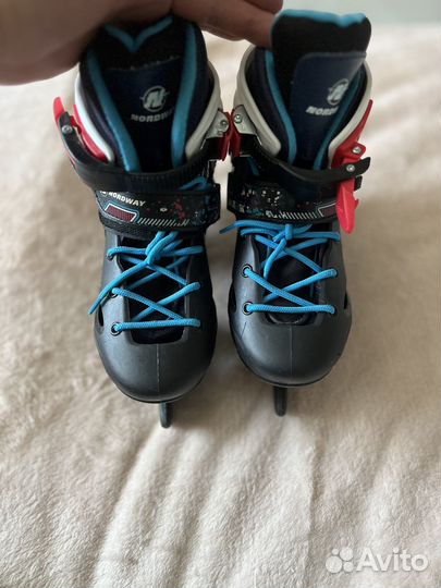 Коньки хоккейные детские раздвижные