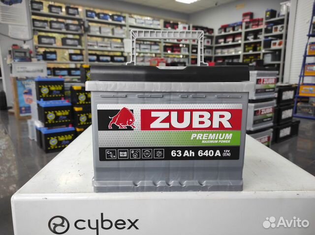 Аккумулятор 63Ач Zubr (Exide) Premium 640A обртный