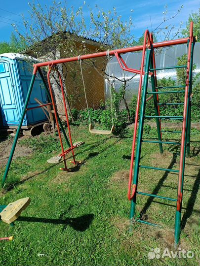 Детские качели уличные бу