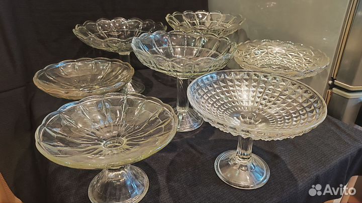 Конфетница фруктовница на ножке СССР